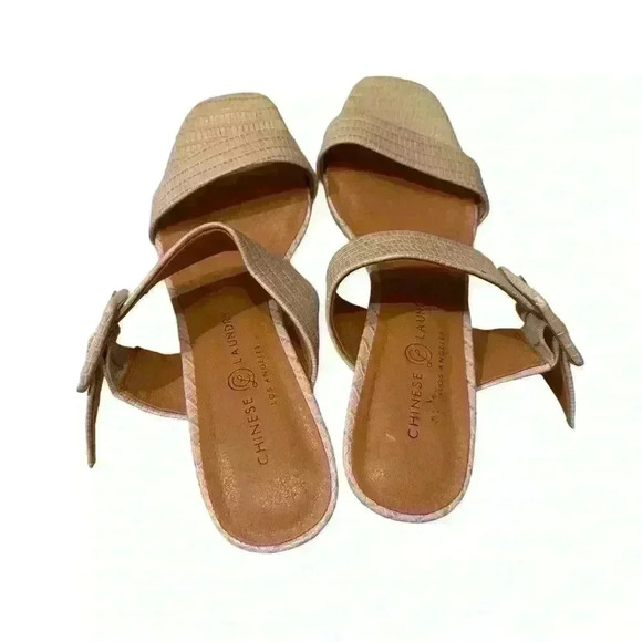 Chinese Laundry Double Strap  Size 7 Block heel buckles - Picture 4 of 6